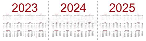Simple 2025 Year Calendar Stock Vector Illustration Of Vector 117604933