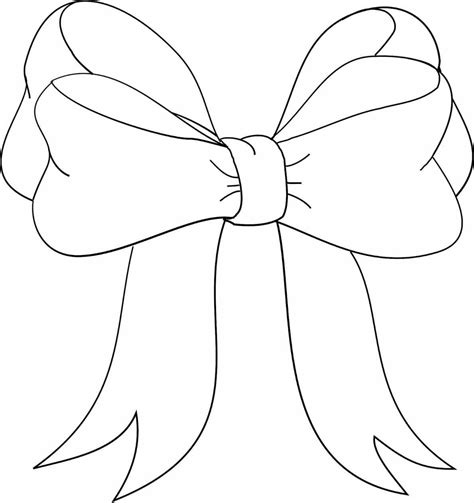 Bow Ribbon Drawing At Getdrawings Free Download
