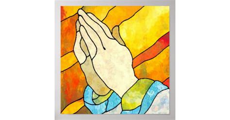 Praying Hands Poster Zazzle