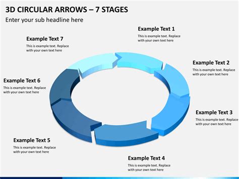 PowerPoint 3D Circular Arrows | SketchBubble