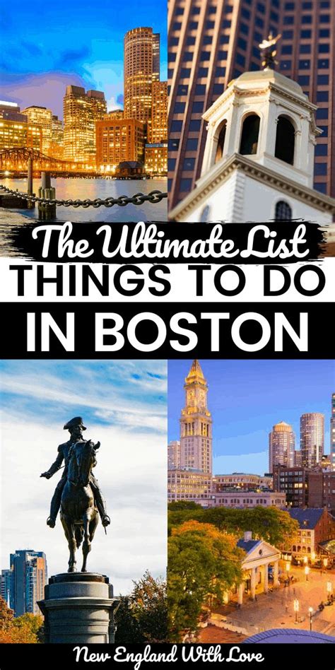 When You Want To Plan The Ultimate Boston Itinerary Perfect For A First Visit This List Of The