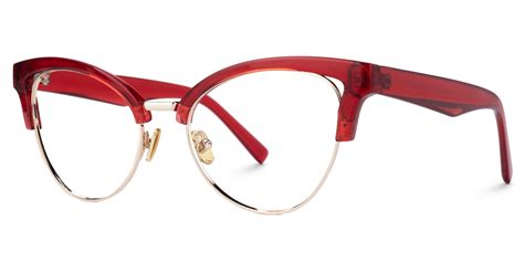 charlene browline red eyeglasses and glasses frames