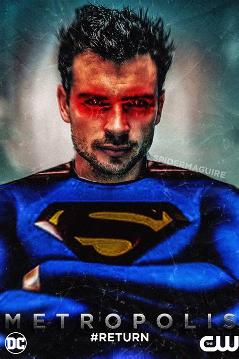 Metropolis Poster Tom Welling Superman Smallville By Spider Maguire On