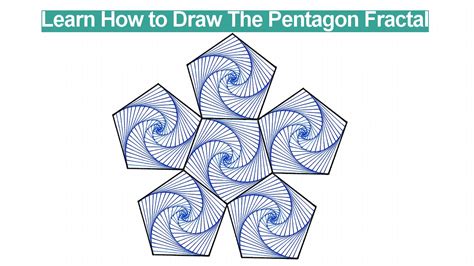 How To Draw The Pentagon Fractal Youtube