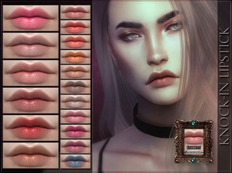 The Sims Resource Knock In Lipstick By Remussirion • Sims 4 Downloads