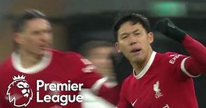 Wataru Endo's curler makes it 3-3 for Liverpool against Fulham | Premier League | NBC Sports