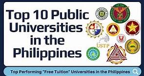 Top 10 Public "Free Tuition" Universities in the Philippines | Based on University Rankings 2023 |