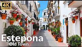 Walking In The Most Beautiful City in Spain - Estepona Walking Tour, Part 1(4K Ultra HD, 60fps)
