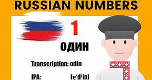 Learn the numbers in Russian / Cyrillic - How to count in Russian