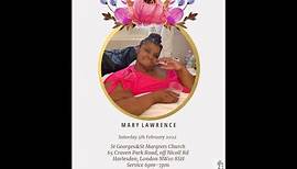 Mary Lawrence Prayer Vigil & Nine Night