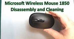 Microsoft Wireless Mouse 1850 Disassembly and Clean