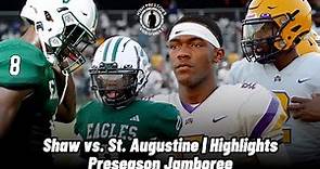 Shaw vs. St. Augustine (Highlights) || Purple Knights, Eagles battle late into jamboree