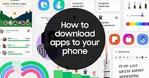 Samsung Galaxy | How to download apps to your phone