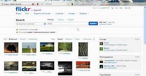 How to use the Flickr Advanced Search