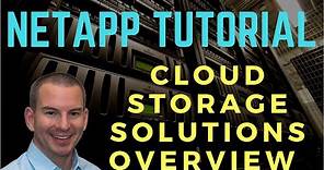 NetApp Cloud Storage Solutions Overview Tutorial