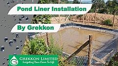Pond liner Installation in Kenya | Fish Pond liners | Grekkon Limited