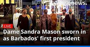 Dame Sandra Mason sworn in as Barbados’ first president