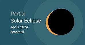 Eclipses visible in Broomall, Pennsylvania, USA