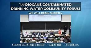 Orlando Sentinel forum on 1,4-dioxane in Seminole County water
