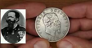 La primera moneda del Reino de Italia (Víctor Manuel II, 1861-1878, Italia )