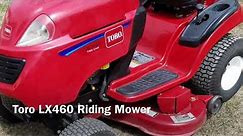 Toro LX460 Riding Mower Demo