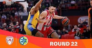Olympiacos-Maccabi | Round 22 Highlights | 2023-24 Turkish Airlines EuroLeague