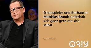 Matthias Brandt über seinen ersten Roman und darüber, dass er Selbstgespräche führt // 3nach9