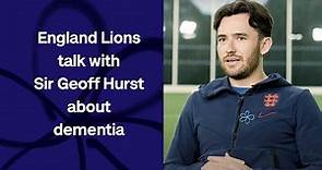 England Lions join Sir Geoff Hurst in raising awareness of dementia