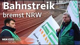Bahnstreik: Pendler in NRW müssen sich auf weitere Streiks einstellen | WDR aktuell
