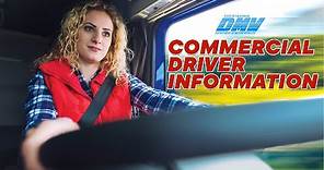 CA DMV – Commercial Driver Information