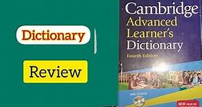 Cambridge English Dictionary | Book Review | Advanced Learner's Dictionary