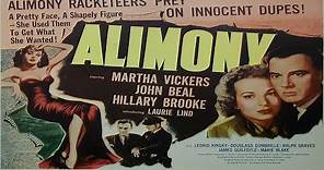 Alimony (1949) Film noir crime drama