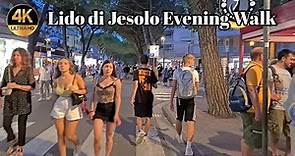 Lido di Jesolo Evening Walk Tour 4K