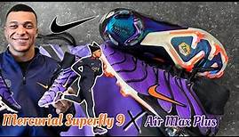 Nike Air Zoom Mercurial Superfly 9 X Air Max Plus Elite | Kylian Mbappe Boot unboxing 💜🧡