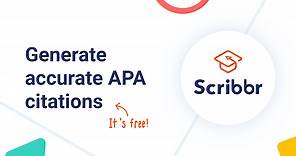 Free APA Citation Generator | Verified by Experts | Scribbr