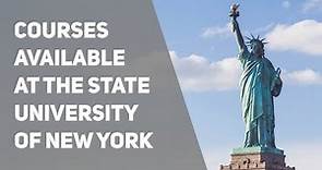 Courses available at the State University of New York