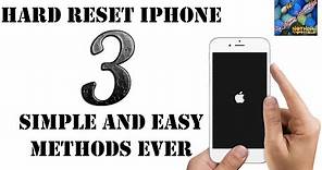 Hard Reset I Phone, How to Hard Reset iPhone to Factory Settings