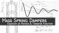 Mass Spring Dampers: Equation of Motion | Dampened Harmonic Motion