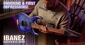 IBANEZ RGA42FM Blue Lagoon: - Unboxing & First Impressions Guitar