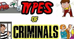 TYPES OF CRIMINALS | CRIMINOLOGY