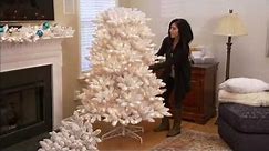 Bethlehem Lights Flocked Christmas Tree with Instant Power on QVC
