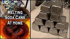 Melting Aluminum Cans At Home - Easy DIY Recycling Process