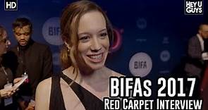 Chloe Pirrie | The 2017 BIFAs Red Carpet Interview