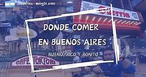 🤩 ¿Donde COMER en Buenos Aires? Una guía para comer BUENO, RICO y BONITO 🤩🇦🇷