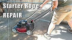 How to Replace Pull String on Toro or Briggs Stratton Lawn Mower & Starter Recoil Repair