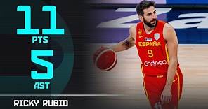 Full Highlights from Ricky Rubio's return to basketball! FIBA #EuroBasket 2025 Qualifiers