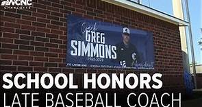 Charlotte school honors late baseball coach