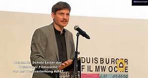 Alexander Scholz Leiter der Duisburger Filmwoche vor der Preisverleihung #df47
