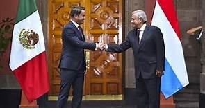 Presidente recibe a primer ministro de Luxemburgo en Palacio Nacional
