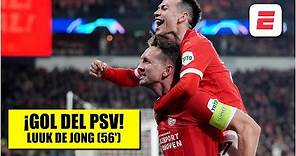 CHAMPIONS. GOL del PSV. Luuk de Jong empata el partido 1-1 vs Borussia Dortmund | Champions League